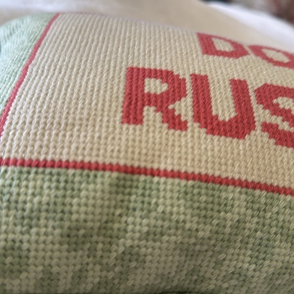 RACHEL ZOE don’t rush me mini pillow - Picture 3 of 6